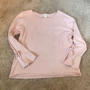 EUC Emaline sweater with pearls